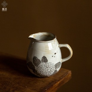 速发器上彩粉引古道杯家用复公陶瓷分茶釉功夫茶具茶道泡茶茶