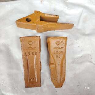 斗齿小松PC60 100挖机斗齿尖齿平齿破冰齿耐磨牙齿齿座配件