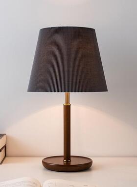 卧室床头台灯家居创意氛围小夜灯东南亚实木宾馆客房设计LED台灯