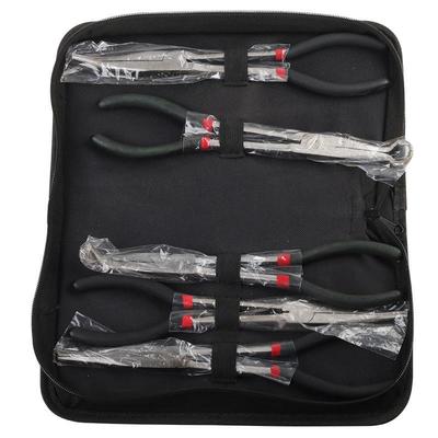 11寸5PCS加长柄尖嘴钳套装尖钳45度90度弯头弯嘴长嘴钳子O型夹持