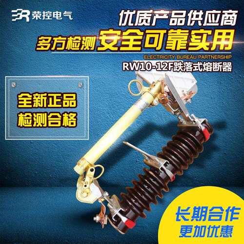 10KV荣控户外高压跌落式熔断器RW10-12F/100A200A陶瓷令克保险管
