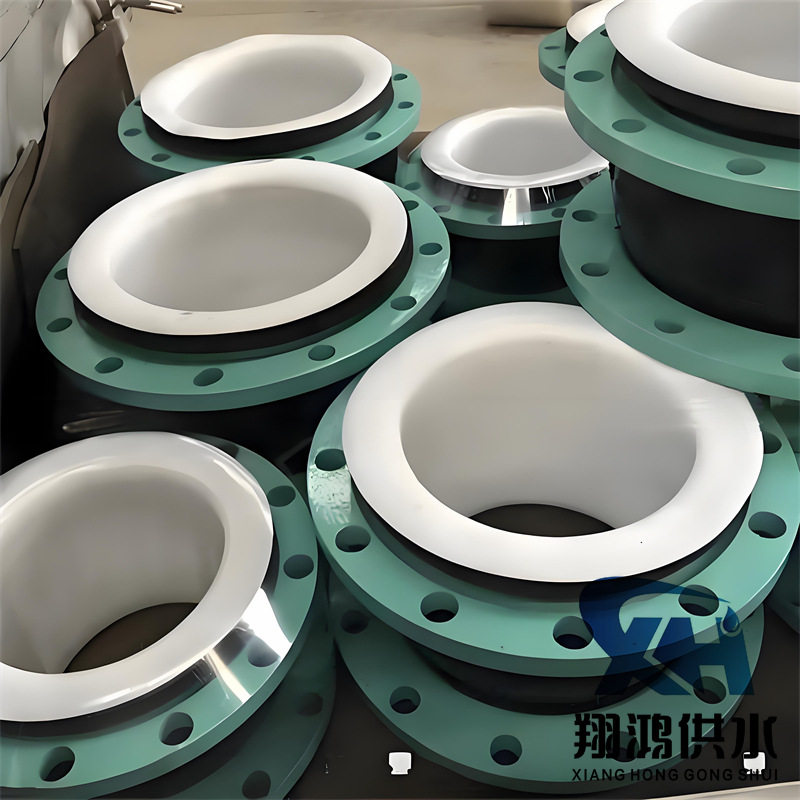 耐酸碱高温可曲挠橡胶软接头DN80电厂脱硫软连接KXT单球体避震喉