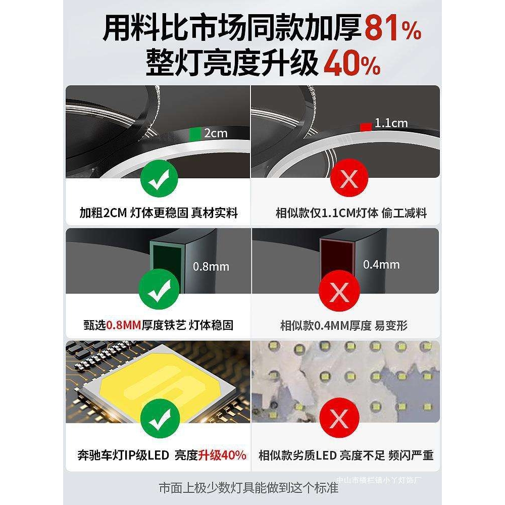水晶现代简约客厅吊灯2023年新款大气主卧室灯具全屋套餐组合大全