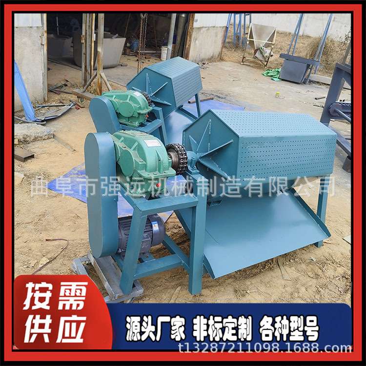 旧零件翻新六角滚筒抛光机 钢件去油锈干磨机 火烧铁大型研磨机