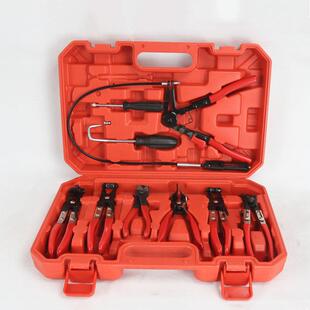 管束钳套装汽车卡钳水管钳直型喉式管束钳油管卡子卡扣钳子工具