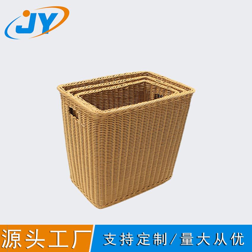 脏衣篮 编织纳筐 洗衣篮 酒店毛巾筐 藤编收纳筐