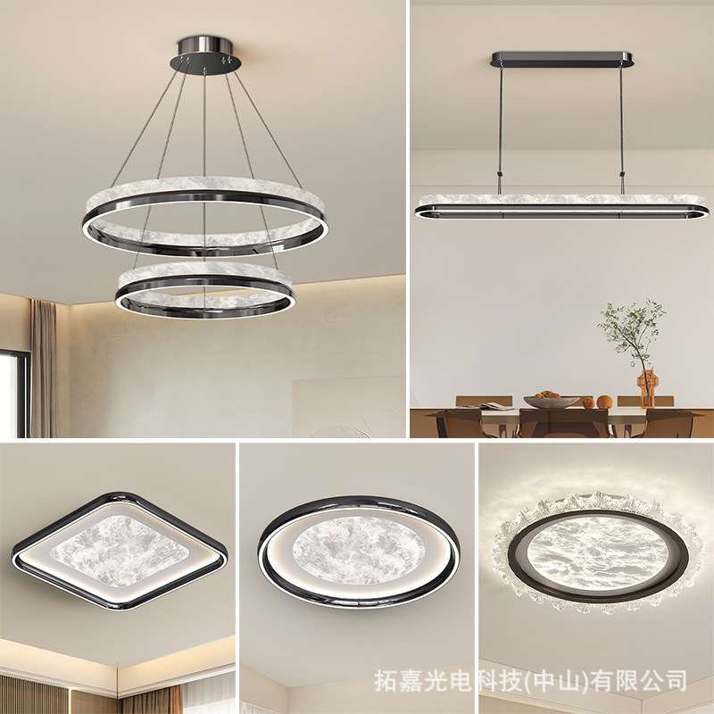 创意圈圈灯意式轻奢客厅吊灯设计师灯具 现代简约餐厅大厅主灯