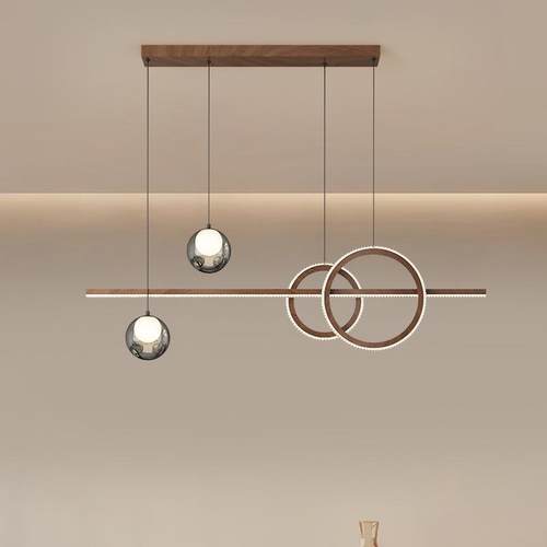 餐厅吊灯中古风意式极简高级感轻奢岛台饭厅吧台长条餐桌中山灯具