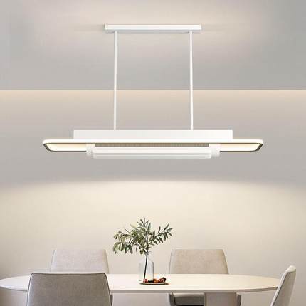 简约无叶风扇灯全光谱餐吊灯北欧现代创意艺术氛围餐桌吧台餐厅灯