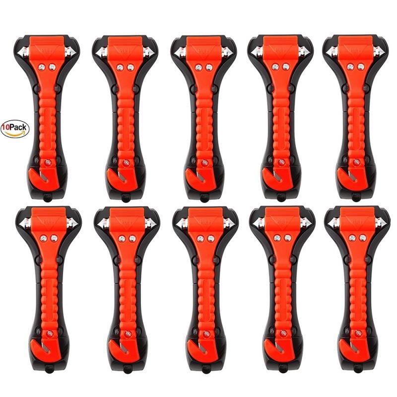 10件套汽车安全锤紧急逃生工具车窗玻璃锤断器切割2合一逃生工具