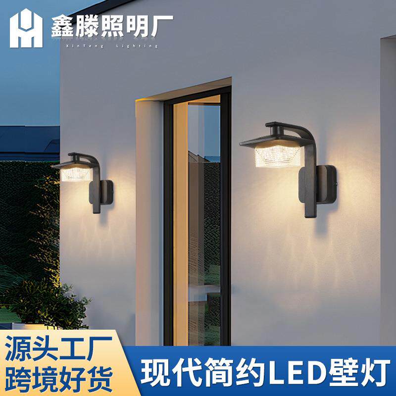 led户外防水壁灯别墅庭院灯欧式简约大门入户室外走廊过道露台灯