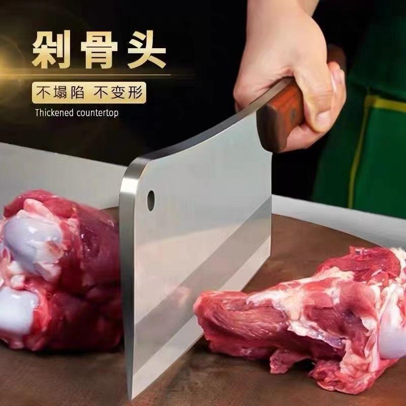 304不锈钢工作台厨房碗柜家用作台商用橱柜农村桌子做饭特厚