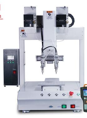 全自动焊锡机线材点焊LED灯焊线机PCB电路板在线式四轴旋转焊锡机