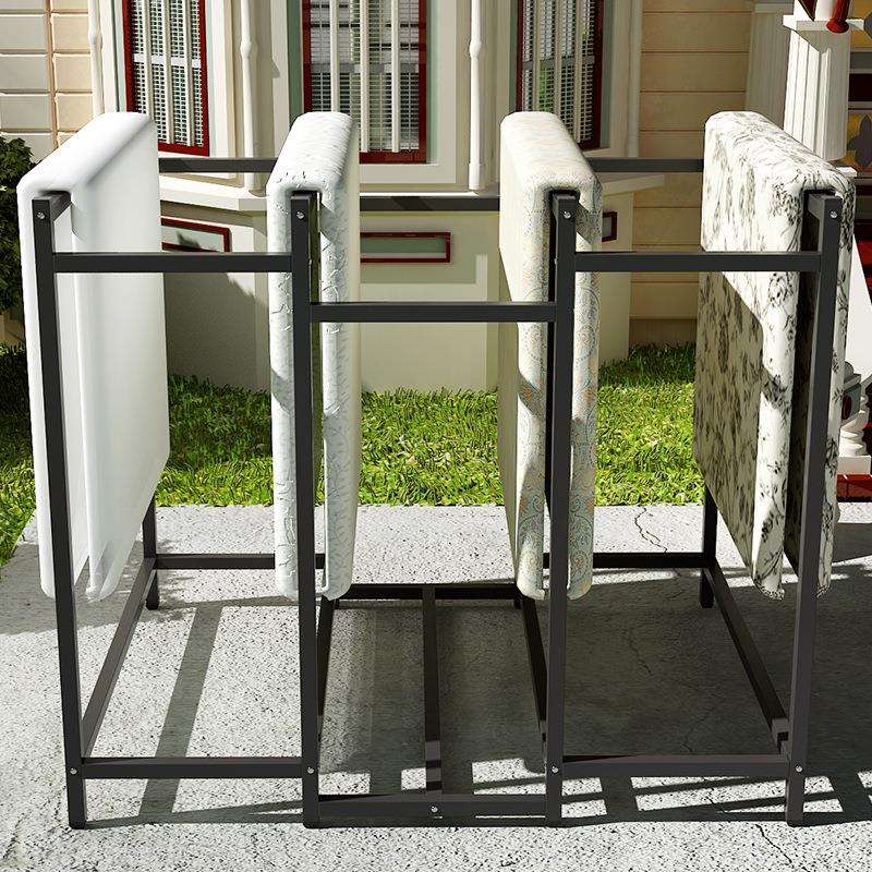 S588大型落地衣架户外晒被子防风露天阳台简易楼顶别墅加厚抗风挂