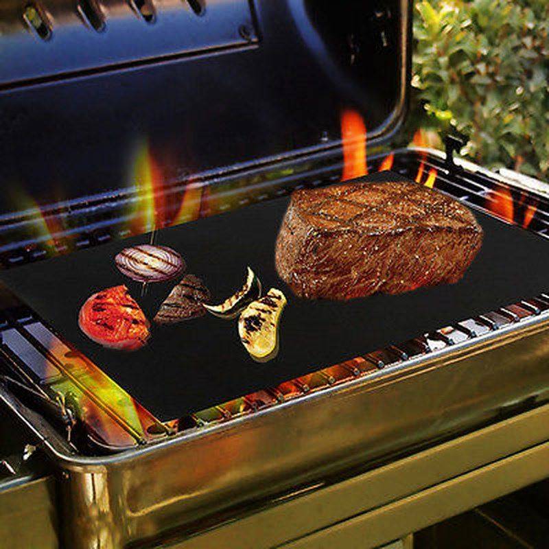 新品2PCS BBQ ACCESSorES Grll MAt PACk NoN StCk PAd for GAS E