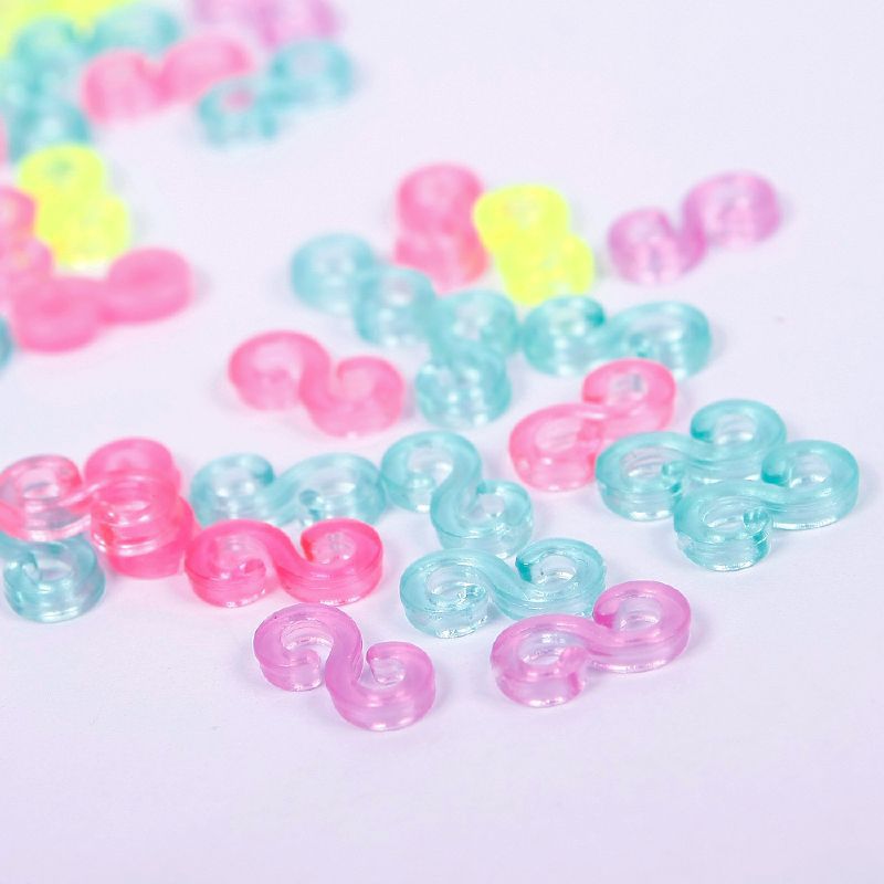 新品240pcs Child Mix Color S-Clips Rubber Loom Bands Bracele