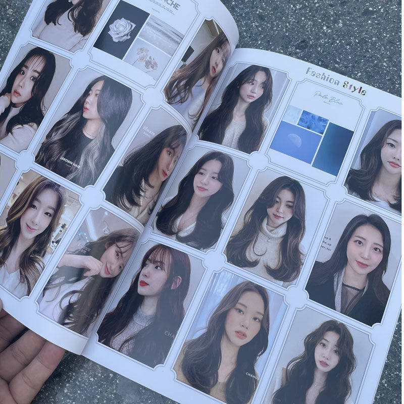 新品2022女发美发书发型书女短发长发中号卷发直发综合书美发参考