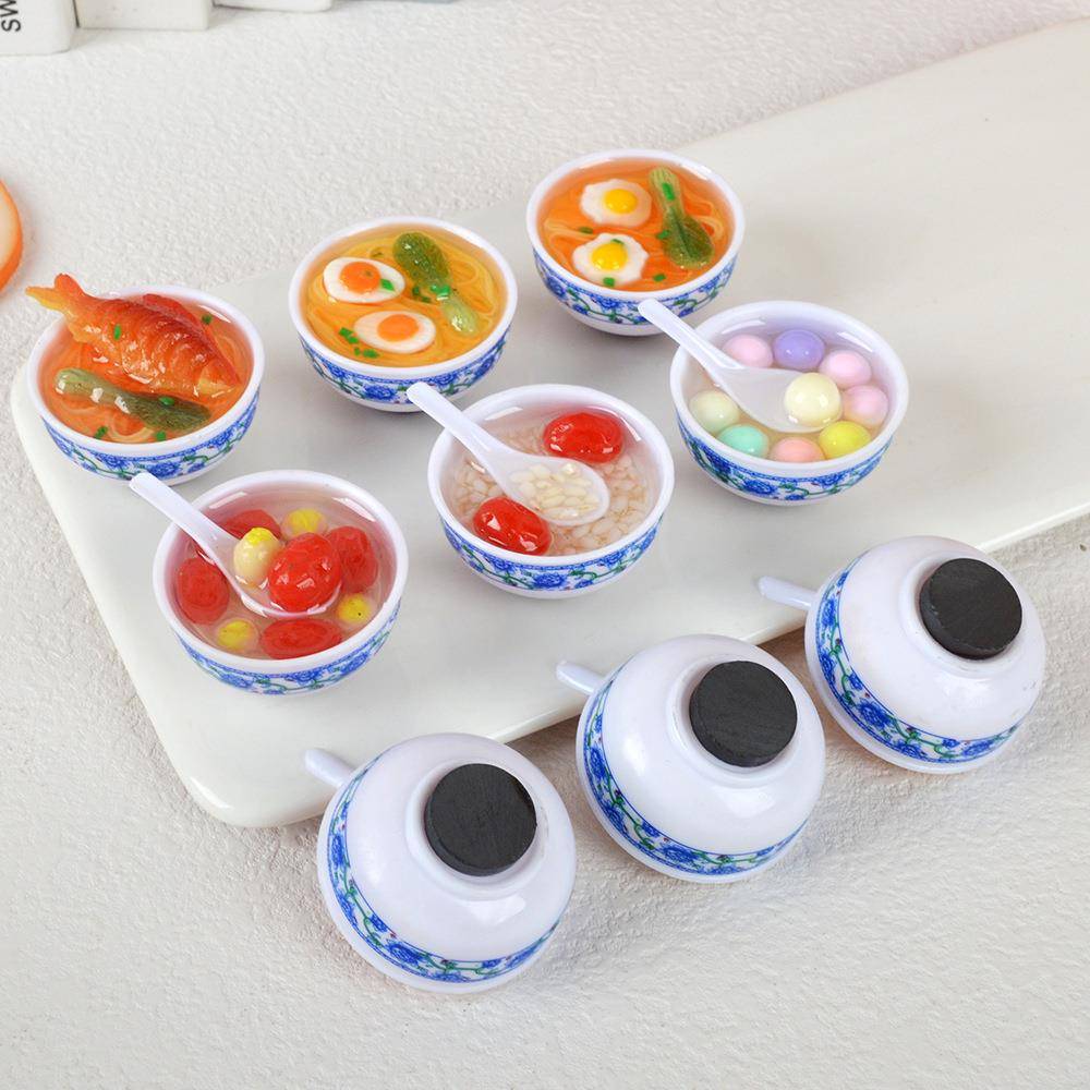 创意冰箱贴中国风食玩碗面面条立体美食吸铁石仿真食物磁性贴