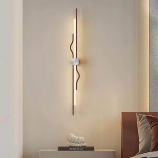 奶油风长条壁灯卧室床头灯简约现代客厅背景墙装饰灯高级感氛围灯