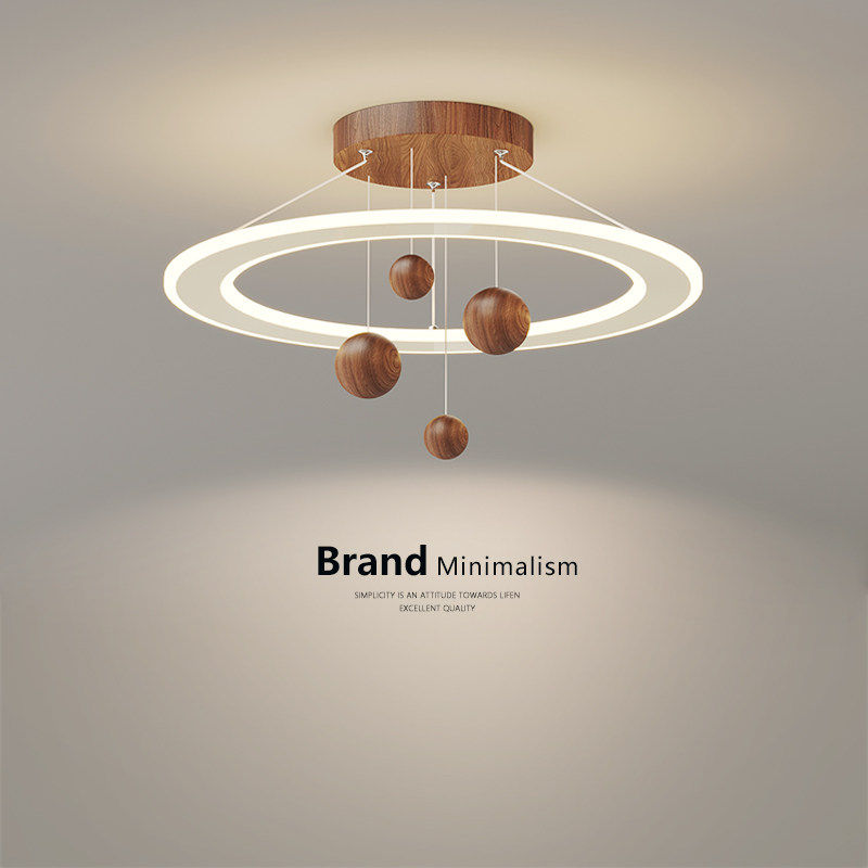 法式中古风卧室吊灯全光谱护眼奶油风吸顶灯2025年新款儿童房灯