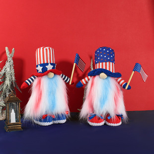 Fla Man American Independence Day 新品 Doll Old Faceless Cute