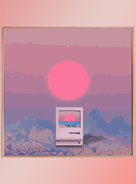 新品DIY Paint By Numbers Painting By Number Moon Home Decora