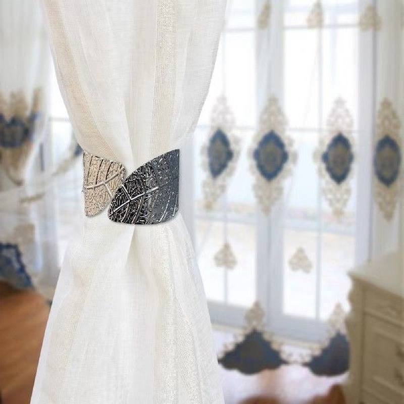 新品1Pc Curtain Tiebacks Rings Holder Clamps Window Curtains