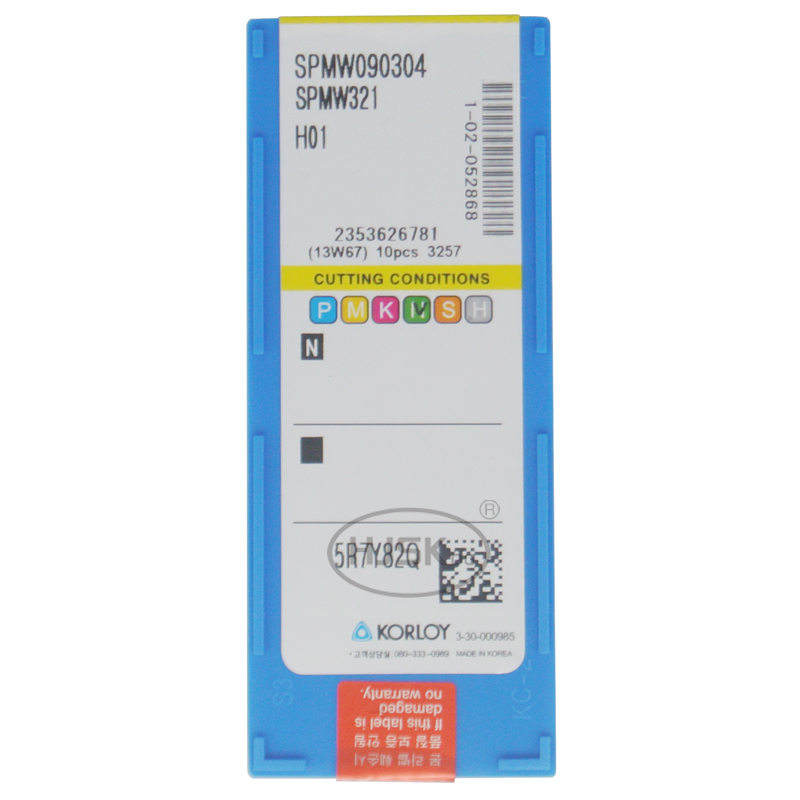 数控刀片SPMW090304 H01铝件倒角刀片复合倒角机数控四方陶瓷刀片