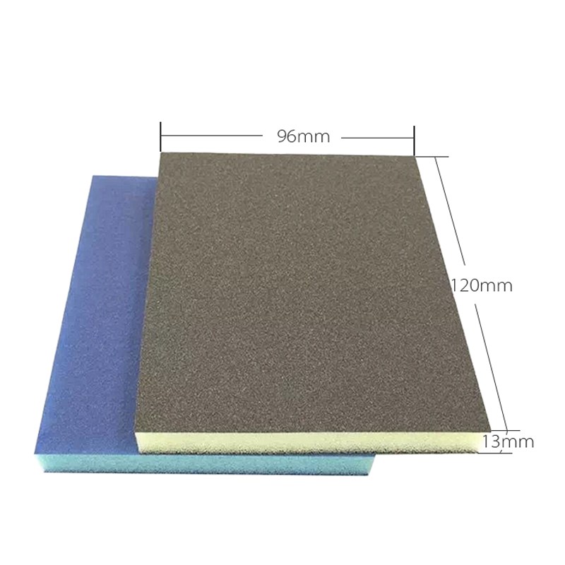 进口猫王海绵砂i块双面海绵砂纸塑料家具打磨海绵抛光块海绵打磨