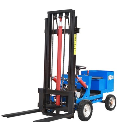 简易电动堆高机0.5吨o全自动0.8吨小型液压座驾式四轮堆高车搬运