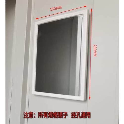 现货更衣柜内置小镜子p文件卡槽式挂铁皮务宿舍储物照脸员工玻璃