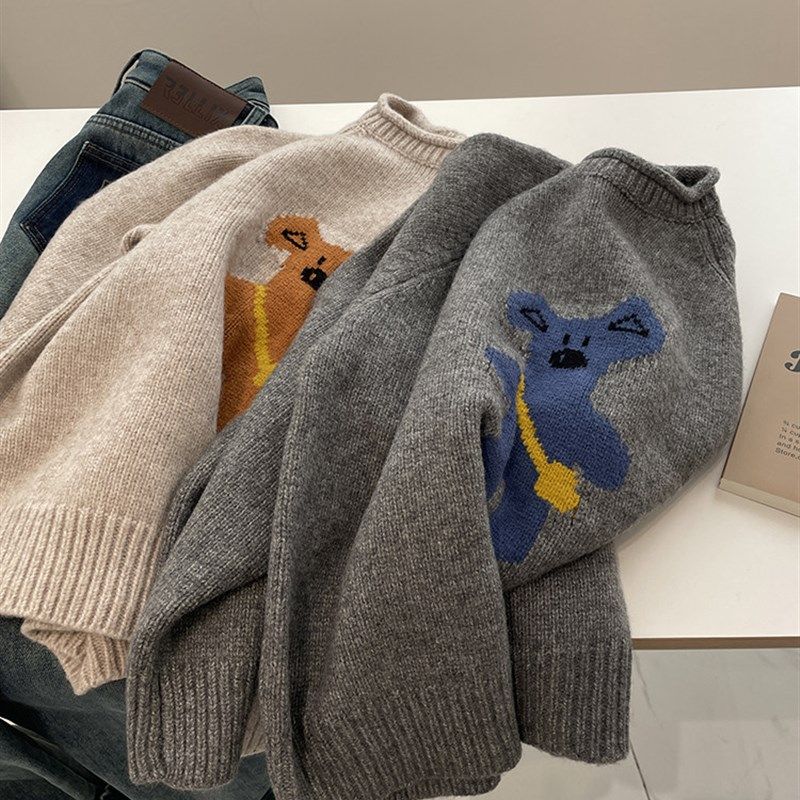 速发韩系提花毛衣!织慵懒宽松圆头加厚套领针冬上衣,女装/女士精品,毛衣,淘宝优惠券,粉丝福利购,淘宝优惠卷