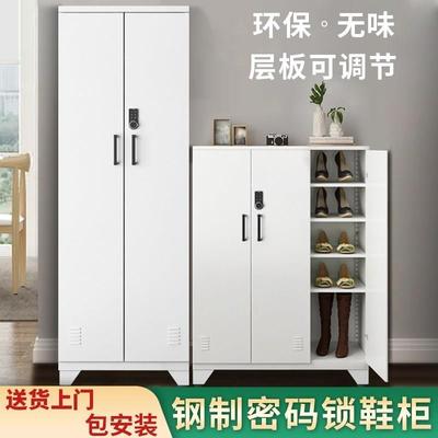现货速发带锁鞋柜家用门外室外电梯口走廊楼道过道钢制大容量台防