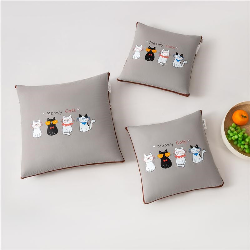 速发抱枕被子办用四季通用午睡二头毯子枕合一车载两公靠枕加厚空