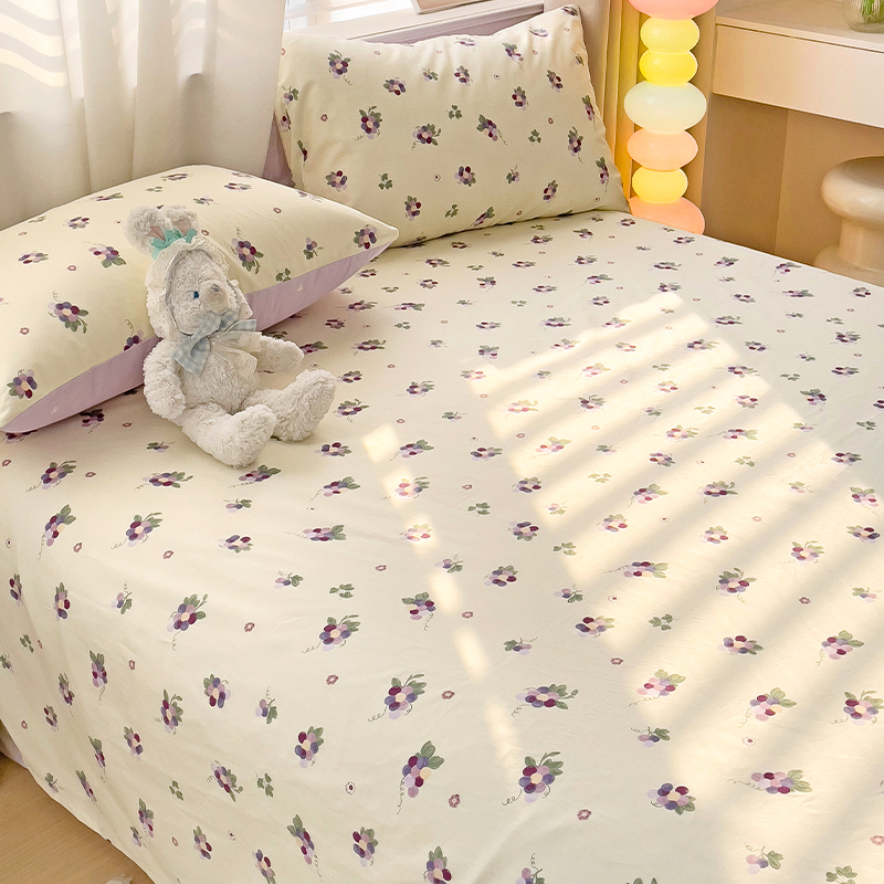 速发1棉件件纯00全棉2024新款学生宿舍单人被单枕套三单套炕单