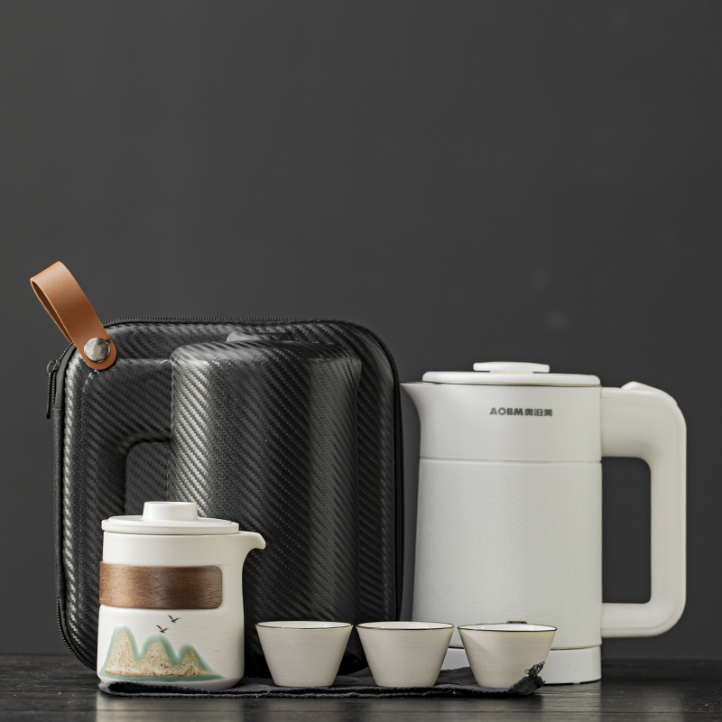 速发烧水泡便携小型电热水壶茶行旅具套装办公出差随手壶茶壶礼品