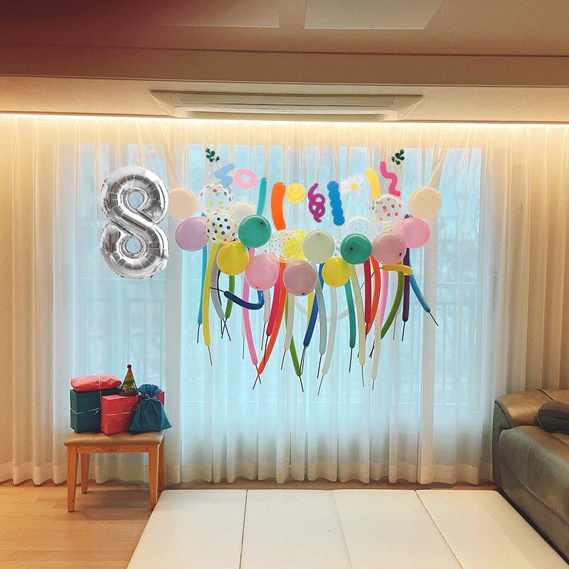 现货速发风无纺布生日拉旗彩旗 宝宝儿童派对装饰布置