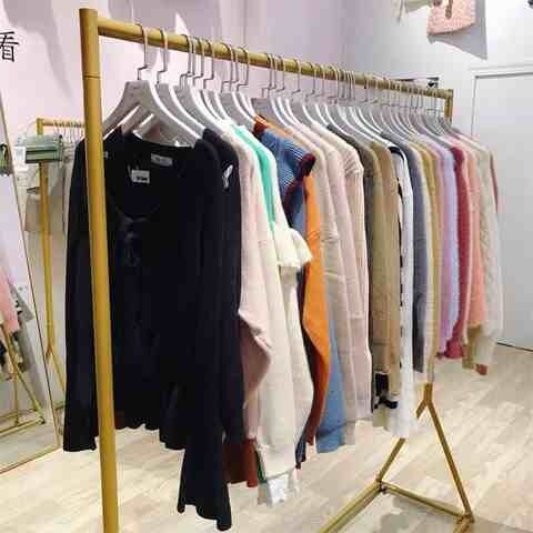 现货速发铁艺简约服装店展示架落地式装店货架色服装架挂衣架衣服