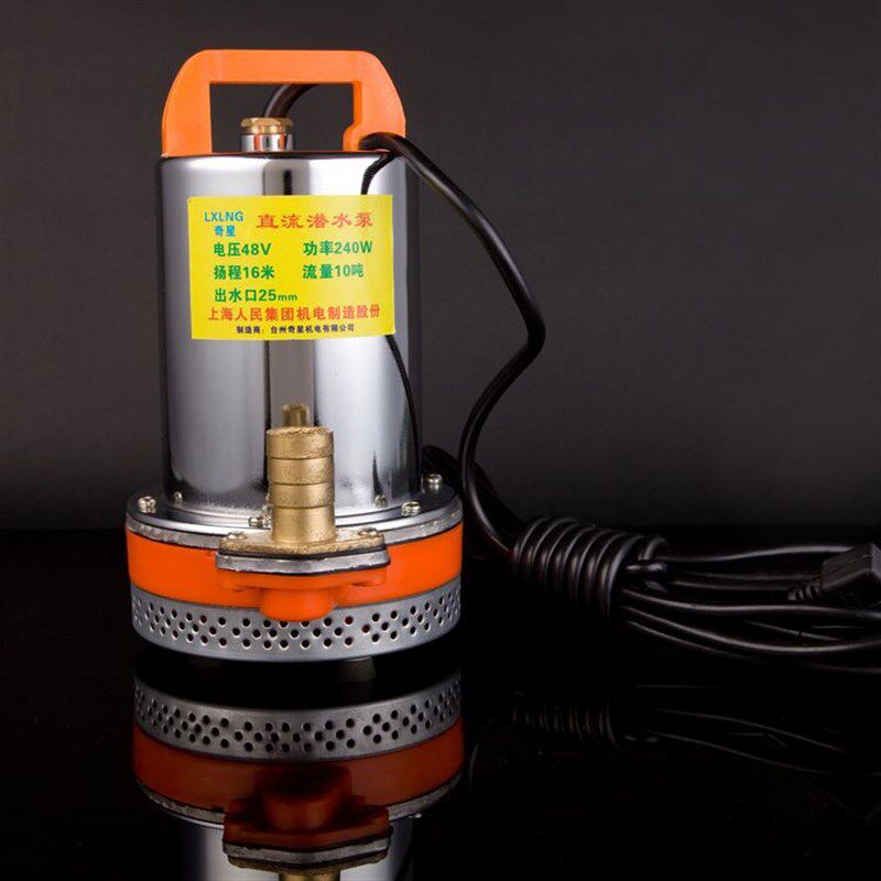 现货速发2021款电瓶车抗旱浇灌农用家用洗车抽水机直流水泵12V24V