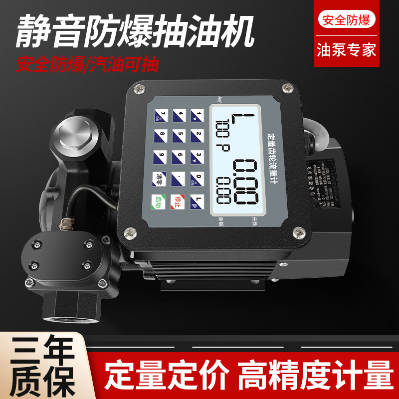 现货速发全自动车载加油机12V24V220V定量计量电动抽油泵静音汽油