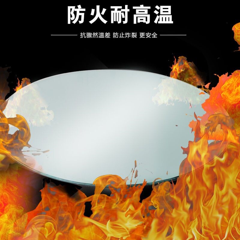 现货速发圆形钢化玻璃桌面家用餐桌玻璃面茶几防爆玻璃小圆台面酒