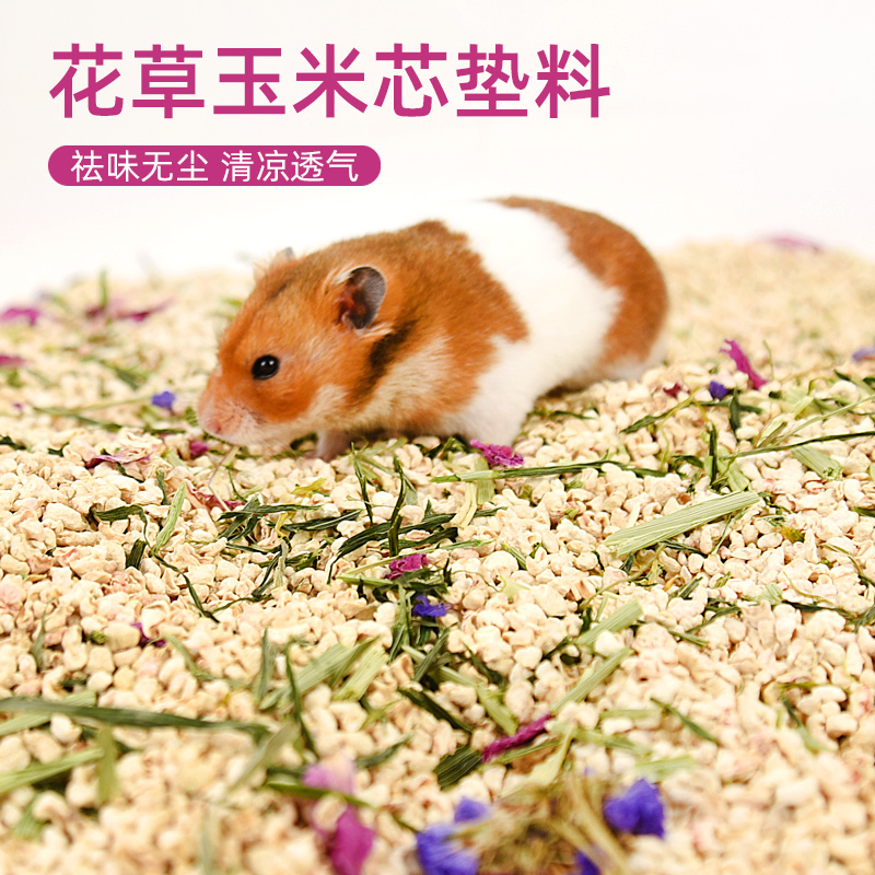 仓鼠玉米芯垫料夏天金丝熊
