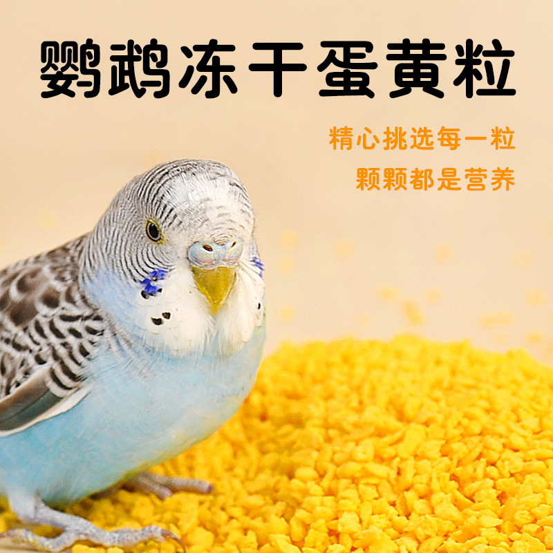 鹦鹉冻干蛋黄颗粒零食