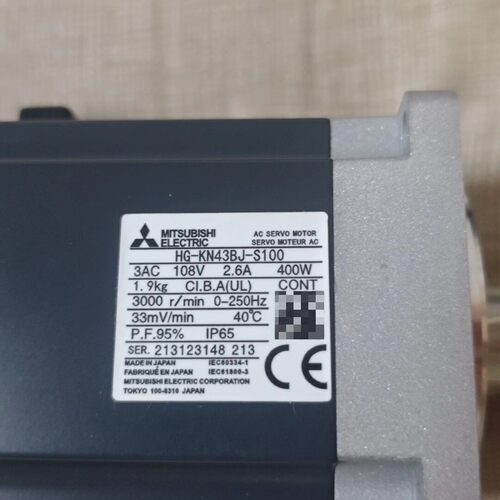 HG-KN43BJ-S100 伺服电机 400W 108V 2.6A IP65 工控配件议价维修