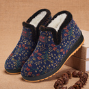 老太太奶奶棉靴软底防滑老人鞋 加绒保暖妈妈棉鞋 女冬季 老北京布鞋