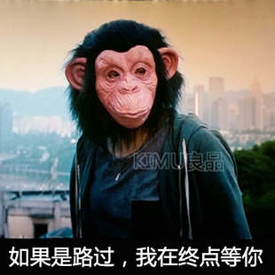 速发从你的全世界路过大猩猩头套面具全脸潮生男生恐怖帅气搞笑