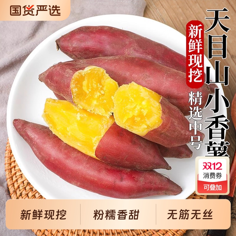 薯小萌临安天目山小香薯蜜薯板栗红薯新鲜农家自种小番薯香甜软糯