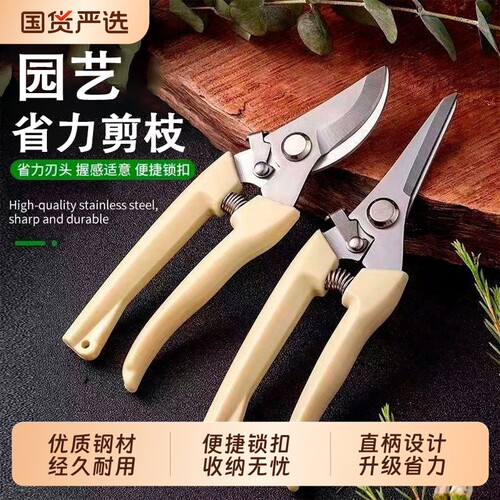 不锈钢园艺修枝剪耐用省力果树剪