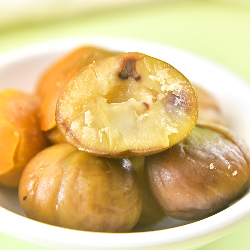 桂西北甜栗即食熟板栗仁广西河池特产休闲零食甘栗甜栗子去壳真空