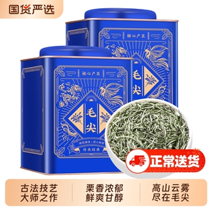毛尖茶叶2025新茶明前特级高山绿茶浓香耐泡型嫩芽礼盒散装毛尖茶